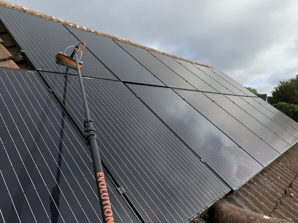 solar panel cleaning with pure water system