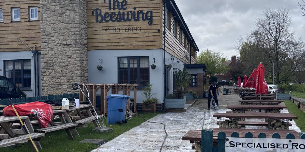 Commercial exterior cleaning in Kettering