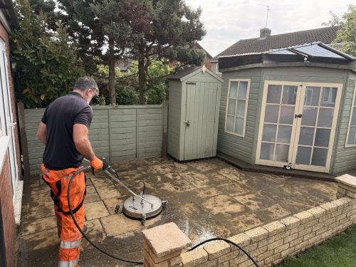 patio cleaning by Northants Exterior Cleaning